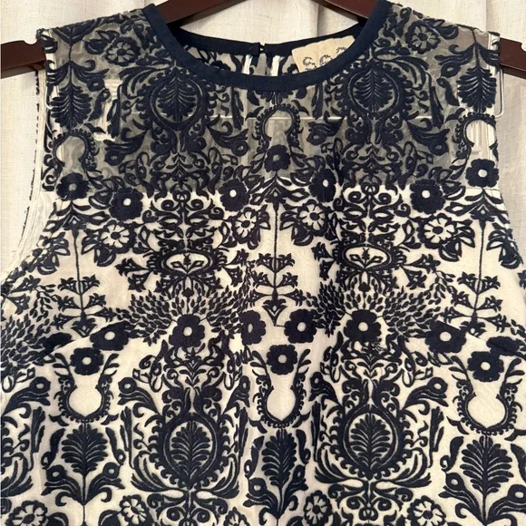 Sea New York Navy and White Mini Dress Size 2 - Picture 2 of 5